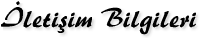 İletişim Bilgileri